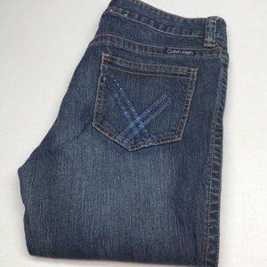 VINTAGE CALVIN KLEIN LEAN BOOT JEANS 12/31x30 🦋